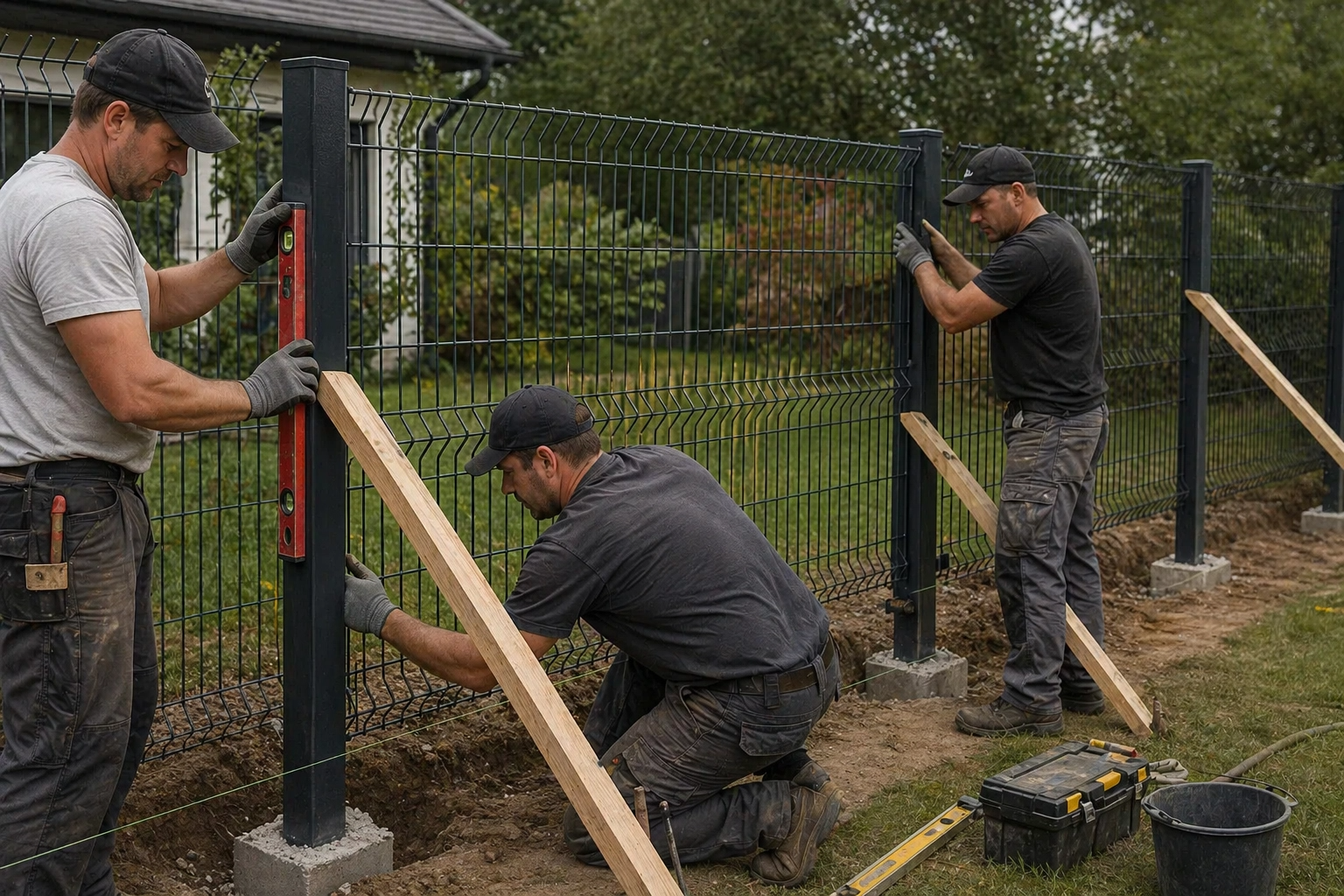 Montaža panelne ograje - Ograje Krabar